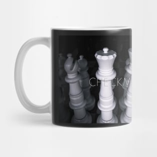 Checkmate large chess pieces Mug